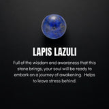 Lapis Lazuli & Gold Beads Cuff Bracelet - My Harmony Tree