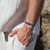 Bundle of 3 Square Bead Lapis Lazuli Bracelets - My Harmony Tree