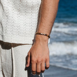Tiger Eye & Gold Beads Tube Bracelet - My Harmony Tree