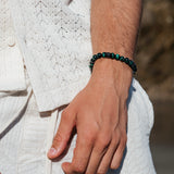 Green Tiger Eye & Black Crystals Bracelet - My Harmony Tree