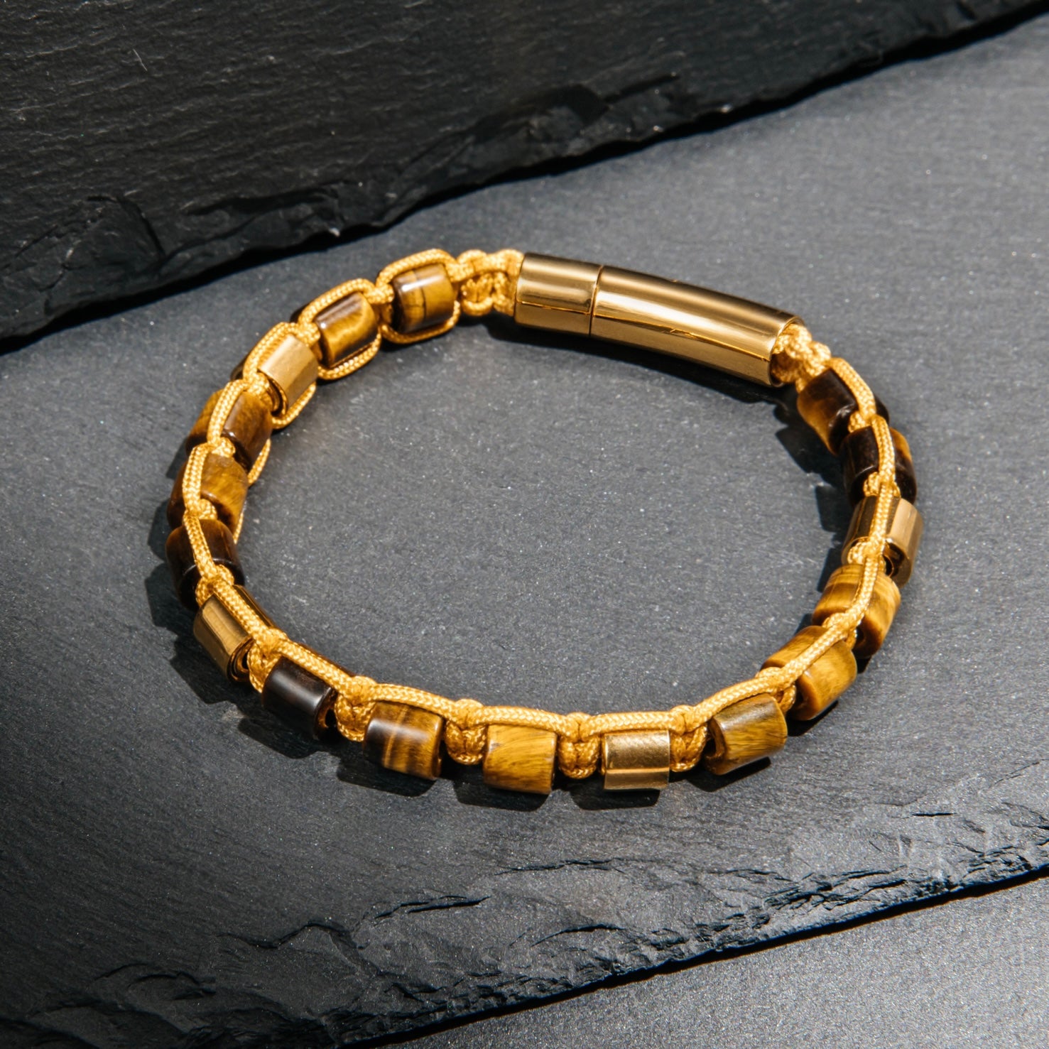 Tiger Eye & Gold Beads Bracelet - My Harmony Tree