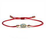 Turquoise Gold Evil Eye Charm Red String Protection Bracelet - My Harmony Tree