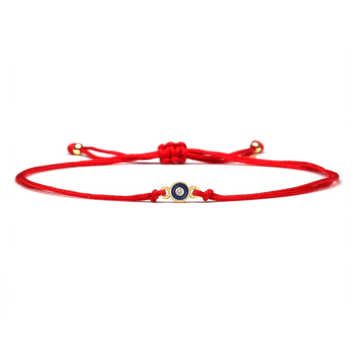 Blue Little Evil Eye Charm Red String Protection Bracelet - My Harmony Tree