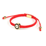 Black Round Evil Eye Red String Protection Bracelet - My Harmony Tree