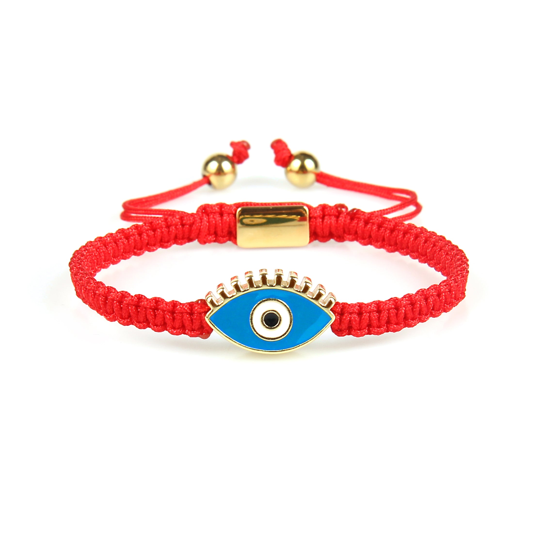 Blue Gold Evil Eye Red String Protection Bracelet - My Harmony Tree