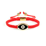 Black Gold Evil Eye Red String Protection Bracelet - My Harmony Tree