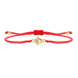 Little Gold Hamsa Red String Protection Bracelet - My Harmony Tree