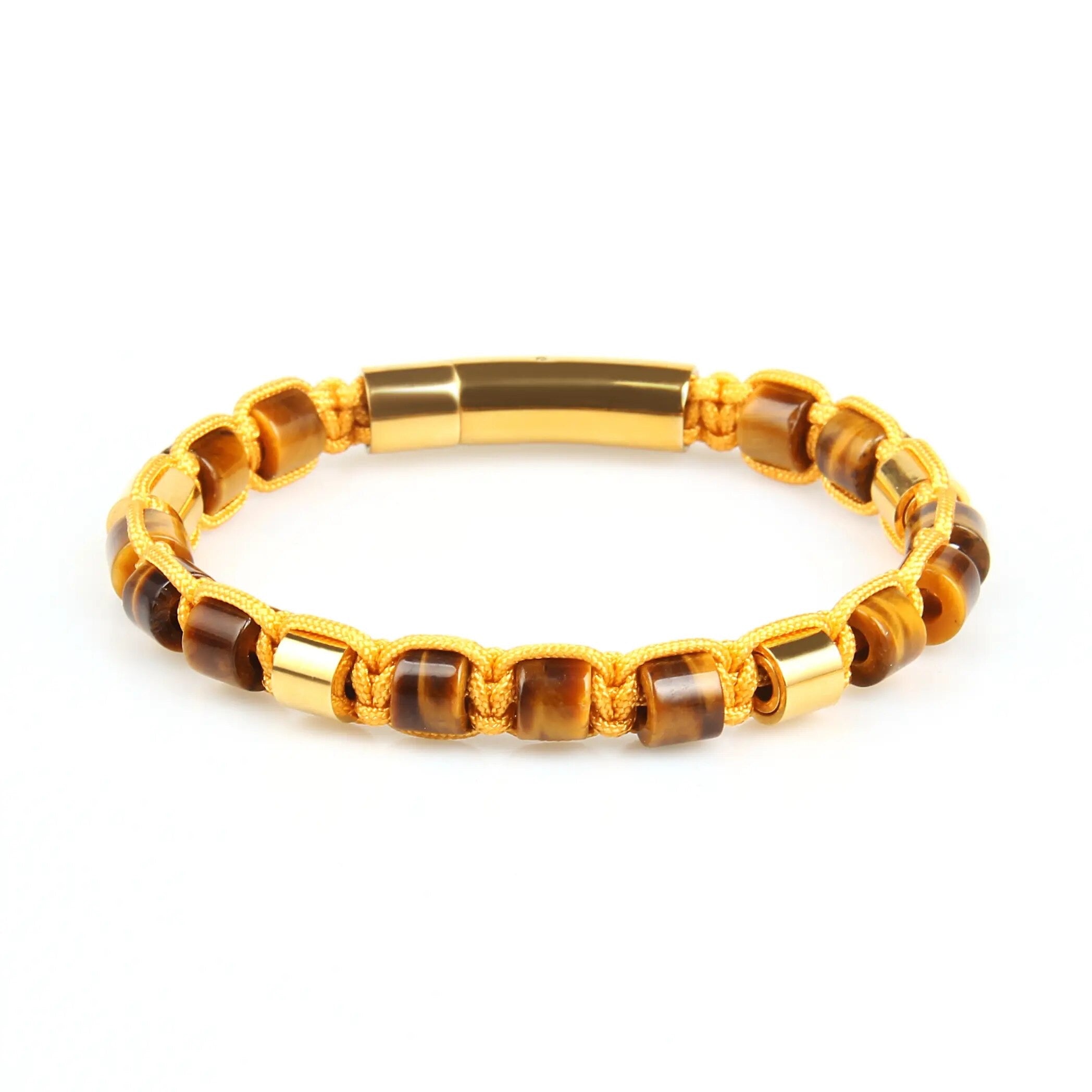 Tiger Eye & Gold Beads Bracelet - My Harmony Tree