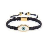 Gold Evil Eye Black String Protection Bracelet - My Harmony Tree