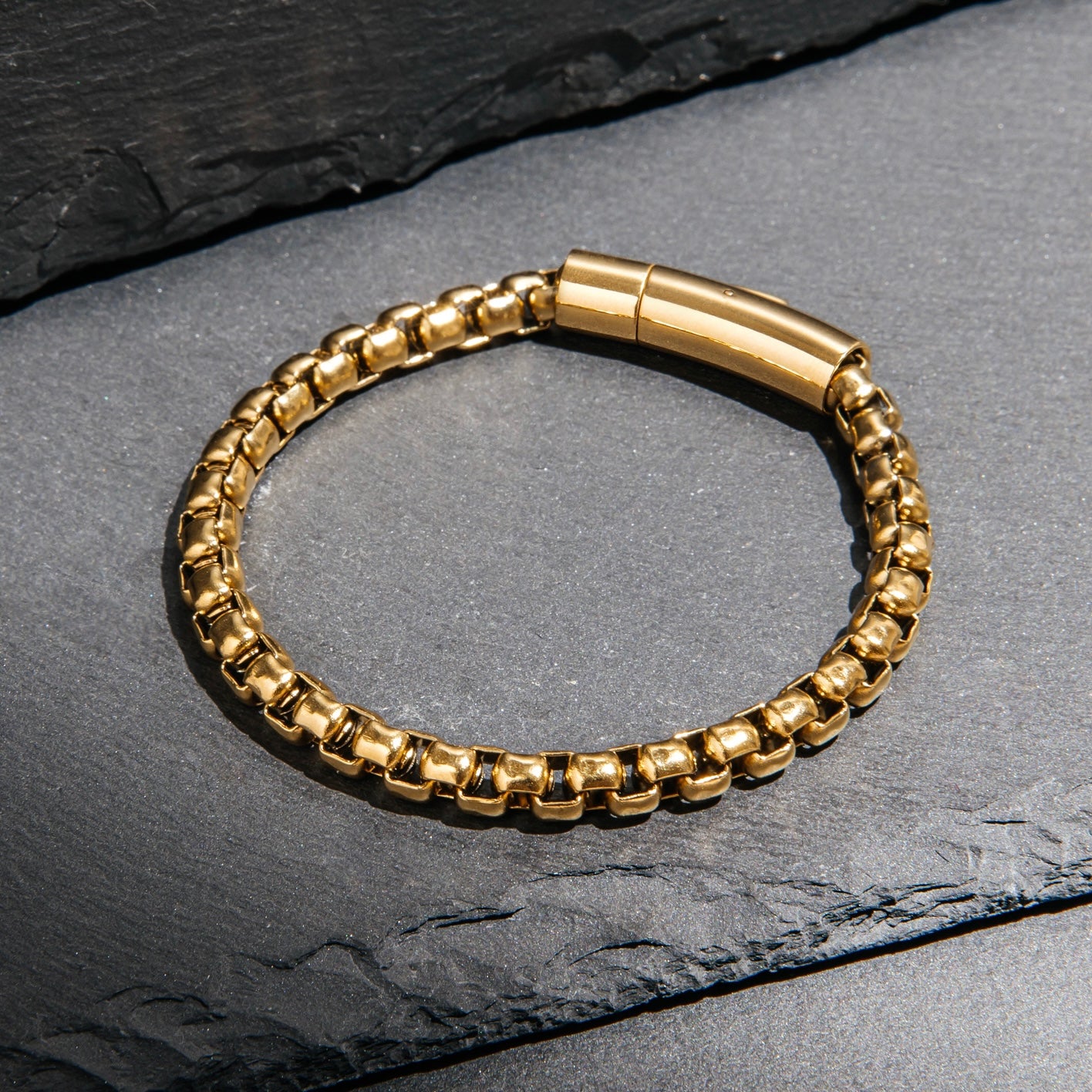 Gold Box Chain Bracelet - My Harmony Tree