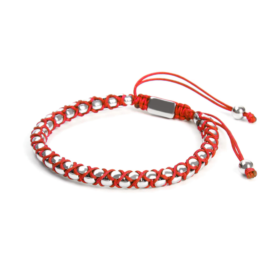 Silver Chain & Red String Braided Bracelet - My Harmony Tree