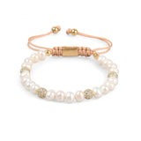Freshwater Pearl & Gold Beads Adjustable Bracelet - My Harmony Tree