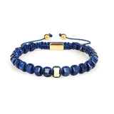 Lapis Lazuli & Gold Beads Adjustable Bracelet - My Harmony Tree