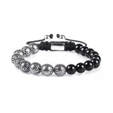 Black Onyx & Silver Beads Bracelet - My Harmony Tree