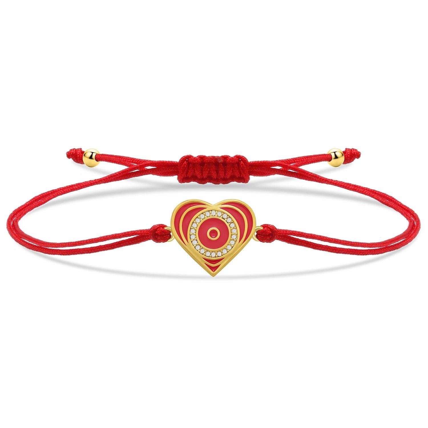 Red Heart Charm Red String Protection Bracelet - My Harmony Tree