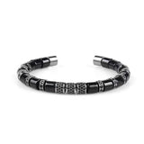 Black Onyx & Black Beads Cuff Bracelet - My Harmony Tree