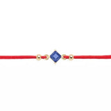 Lucky Little Blue Crystal Red String Protection Bracelet - MY HARMONY TREE
