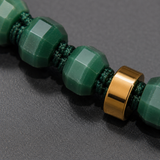 Jade & Gold Beads Adjustable Bracelet