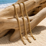 Gold Box Chain Bracelet