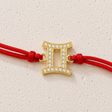 Gemini Zodiac Red String Protection Bracelet