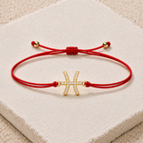 Pisces Zodiac Red String Protection Bracelet