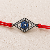 Black Evil Eye Charm Red String Protection Bracelet