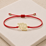 Virgo Zodiac Red String Protection Bracelet