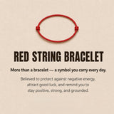 Aquarius Zodiac Red String Protection Bracelet