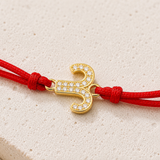 Aries Zodiac Red String Protection Bracelet