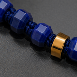 Lapis Lazuli & Gold Beads Adjustable Bracelet