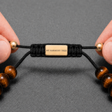 Tiger Eye & CZ Gold Beads Bracelet