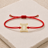 Gemini Zodiac Red String Protection Bracelet