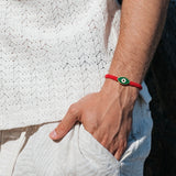 Green Gold Evil Eye Red String Protection Bracelet