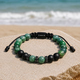 Jade & Black Onyx Beads Bracelet