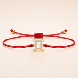 Gemini Zodiac Red String Protection Bracelet