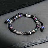 Multicolor & Silver Metal Beads Bracelet