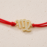 Virgo Zodiac Red String Protection Bracelet