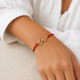 Gold Dragon Charm Red String Protection Bracelet
