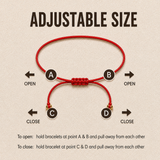 Aquarius Zodiac Red String Protection Bracelet