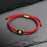 Black Gold Evil Eye Red String Protection Bracelet