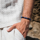 Lapis Lazuli & Black Onyx Beads Bracelet