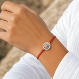 Silver Tree of Life & Evil Eye Charm Red String Protection Bracelet