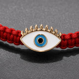 Gold Evil Eye Red String Protection Bracelet