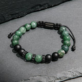 Jade & Black Onyx Beads Bracelet