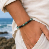 Jade & Black Onyx Beads Bracelet