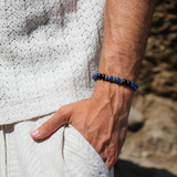 Lapis Lazuli & Black Onyx Gold Beads Bracelet - My Harmony Tree