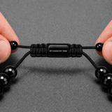 Black Onyx & Cubic Zirconia Beads Bracelet