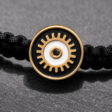 Black Round Evil Eye Black String Protection Bracelet