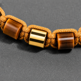 Tiger Eye & Gold Beads Bracelet