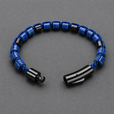 Lapis Lazuli & Black Beads Bracelet